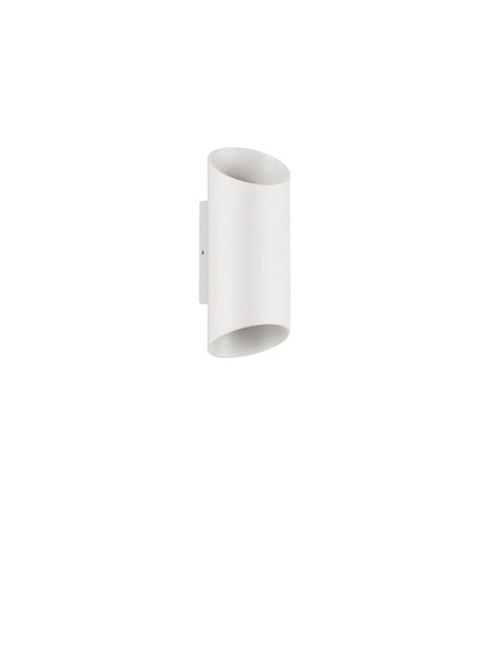 Nova Luce LED Außen-Wandleuchte Nocta 9W warmweiss 3000K IP54 salzwasserfest Weiß Aluminium 24x10cm 9030931