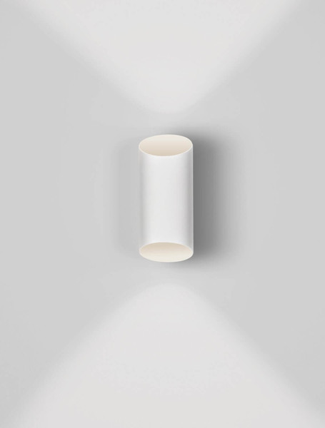 Nova Luce LED Außen-Wandleuchte Nocta 9W warmweiss 3000K IP54 salzwasserfest Weiß Aluminium 24x10cm 9030931
