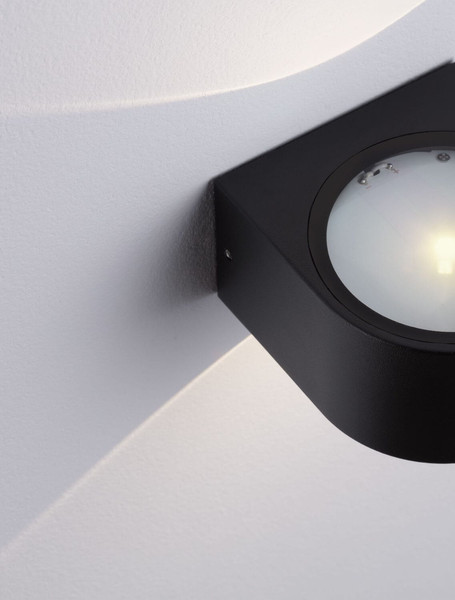 Nova Luce LED Außen-Wandleuchte Opera 11W warmweiss 3000K IP54 salzwasserfest Anthrazit Aluminium 11x10cm 9030937