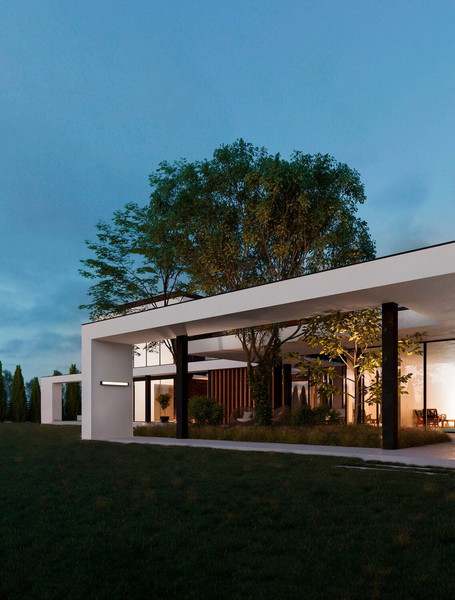 Nova Luce LED Außen-Deckenleuchte Nova 21W warmweiss 3000K IP65 salzwasserfest Anthrazit Aluminium 50x9cm 9030943