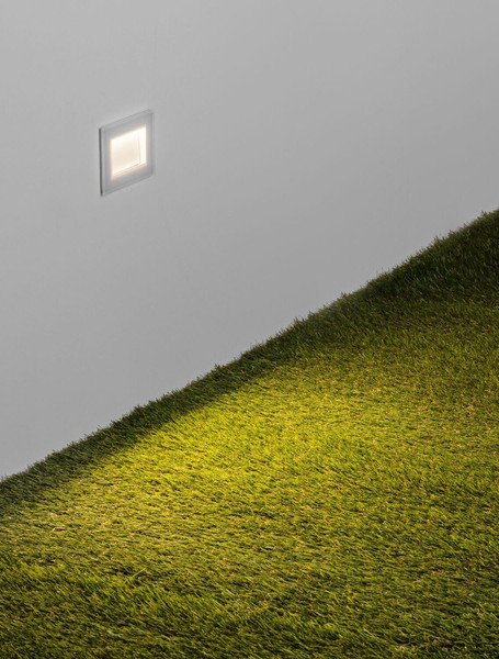 Nova Luce LED Wandeinbauleuchte Olin 3W warmweiss 3000K IP65 Weiß Aluminium 10x8cm 9050706