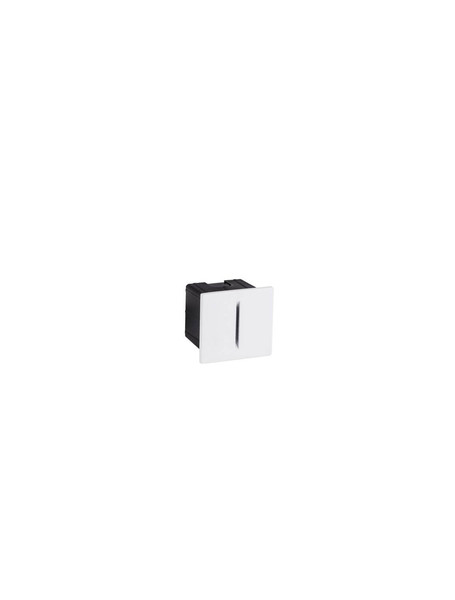 Nova Luce LED Wandeinbauleuchte Aizen 3W warmweiss 3000K IP65 Weiß Aluminium 7x6,5cm 9050709