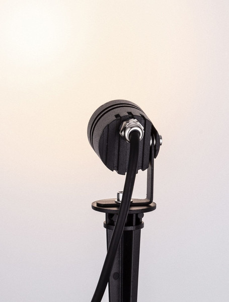 Nova Luce LED Akzentleuchte Sento schwenkbar 3W warmweiss 3000K IP65 salzwasserfest Schwarz Aluminium Ø3,5cm 9050731
