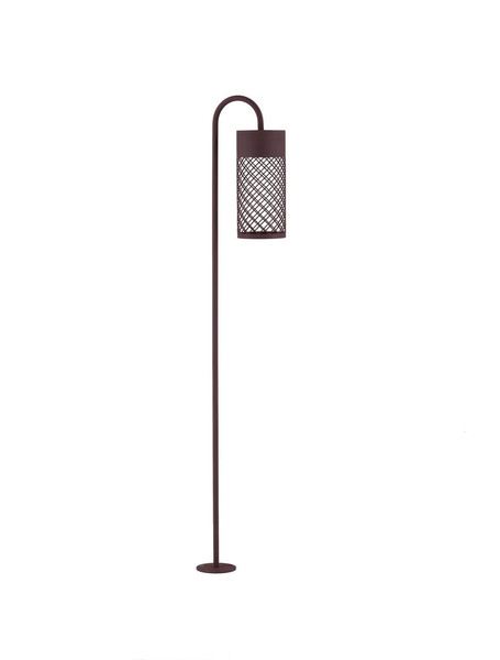 Nova Luce LED Wegeleuchte Motley 9W warmweiss 3000K IP65 salzwasserfest Cortenstahl Aluminium 100cm 9060231