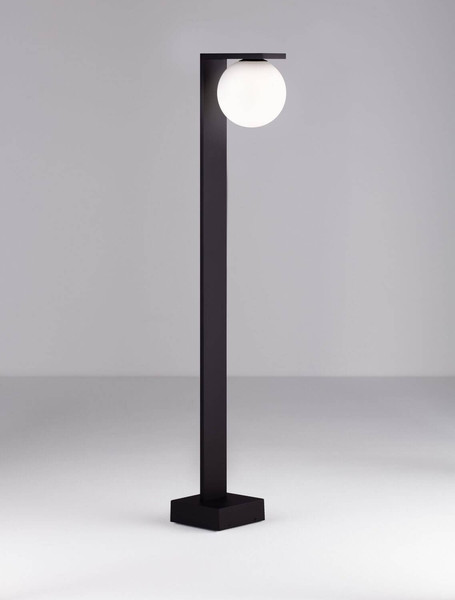 Nova Luce LED Wegeleuchte Oracle 8W warmweiss 3000K IP65 salzwasserfest Schwarz Glas Aluminium 90cm 9060245