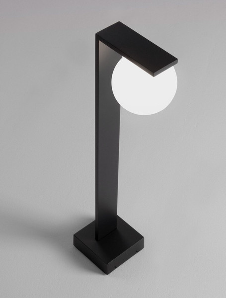 Nova Luce LED Wegeleuchte Oracle 8W warmweiss 3000K IP65 salzwasserfest Schwarz Glas Aluminium 60cm 9060246