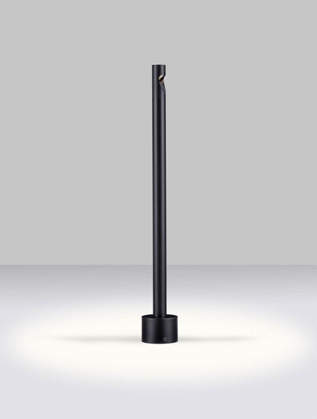 Nova Luce LED Wegeleuchte Luxor drehbar 4W warmweiss 3000K IP65 salzwasserfest Schwarz Aluminium 60cm 9060249