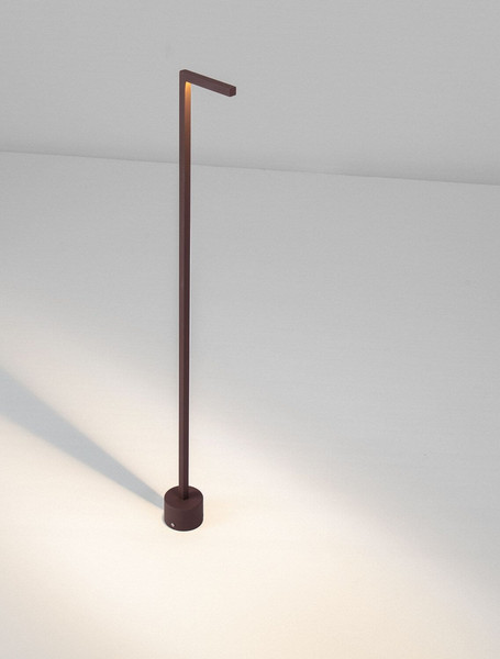 Nova Luce LED Wegeleuchte Pipe 4W warmweiss 3000K IP65 salzwasserfest Cortenstahl Aluminium 95cm 9060262
