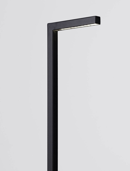 Nova Luce LED Wegeleuchte Pipe 4W warmweiss 3000K IP65 salzwasserfest Schwarz Aluminium 65cm 9060263