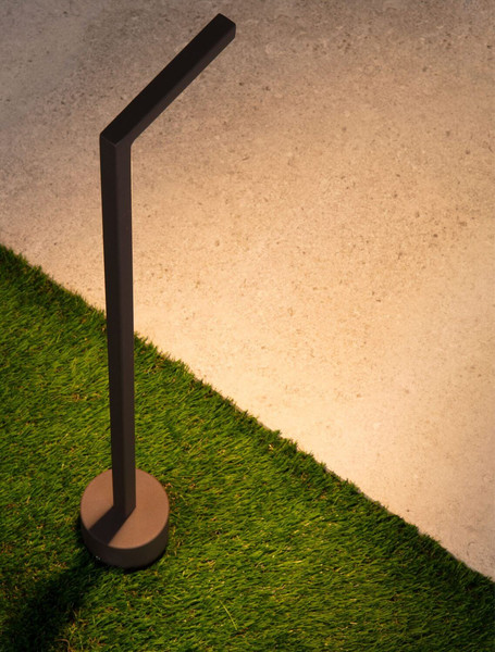 Nova Luce LED Wegeleuchte Pipe 4W warmweiss 3000K IP65 salzwasserfest Cortenstahl Aluminium 65cm 9060264