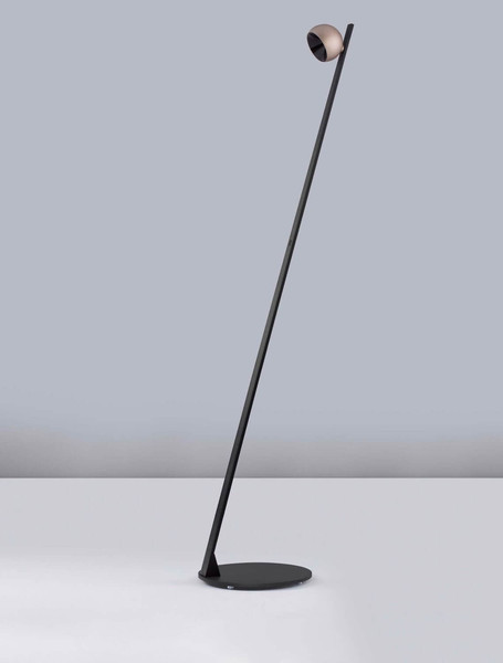 Nova Luce LED Stehleuchte Lusa schwenkbar dimmbar 6W warmweiss 3000K Gold Schwarz Champagner Aluminium 147cm 9088124