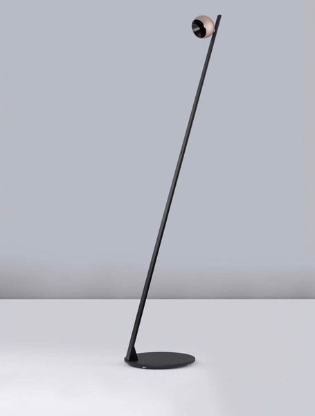 Nova Luce LED Stehleuchte Lusa schwenkbar dimmbar 6W warmweiss 3000K Gold Schwarz Champagner Aluminium 147cm 9088124