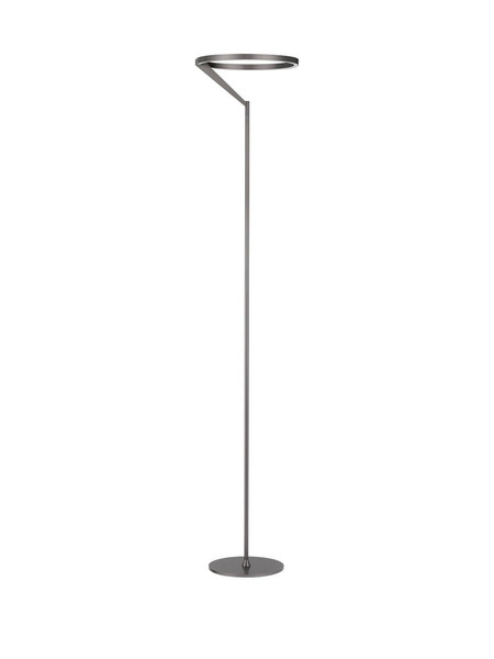Nova Luce LED Stehleuchte Tilia dimmbar 26W warmweiss 3000K Nickel matt Aluminium 168cm 9088143
