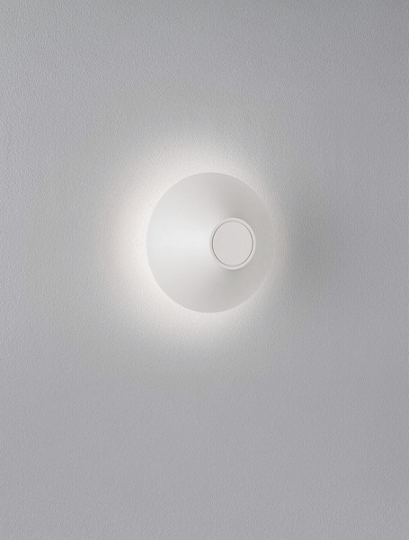 Nova Luce LED Außen-Wandleuchte Alux 11W warmweiss 3000K IP54 salzwasserfest Weiß Aluminium Ø16cm 9136407