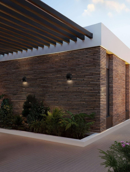 Nova Luce LED Außen-Wandleuchte Passo 3W warmweiss 3000K IP65 salzwasserfest Schwarz Aluminium Ø12cm 9136410