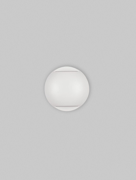 Nova Luce LED Außen-Wandleuchte Passo 4W warmweiss 3000K IP65 salzwasserfest Weiß Aluminium Ø12cm 9136414