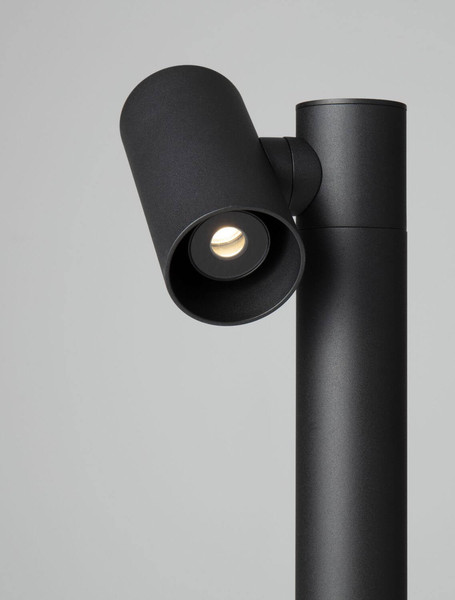 Nova Luce LED Wegeleuchte Pec schwenkbar 8W warmweiss 3000K IP65 salzwasserfest Schwarz Aluminium 70cm 9136420