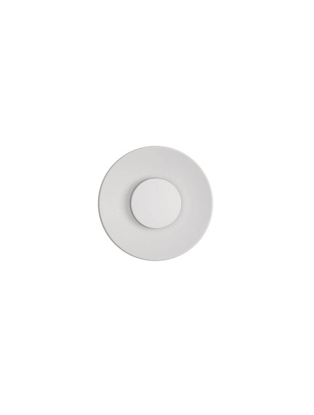 Nova Luce LED Außen-Wandleuchte Cico 12W warmweiss 3000K IP65 salzwasserfest Weiß Aluminium Ø24cm 9136447