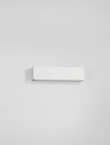 Nova Luce LED Außen-Wandleuchte Allure 22W warmweiss 3000K IP65 salzwasserfest Weiß Aluminium 26x6,5cm 9136457