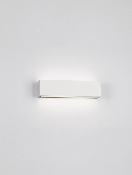 Nova Luce LED Außen-Wandleuchte Allure 22W warmweiss 3000K IP65 salzwasserfest Weiß Aluminium 26x6,5cm 9136457