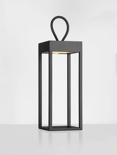 Nova Luce LED Akku-Stehleuchte Lucia dimmbar 4W warmweiss 3000K USB IP54 salzwasserfest Schwarz Aluminium 30cm 9176104
