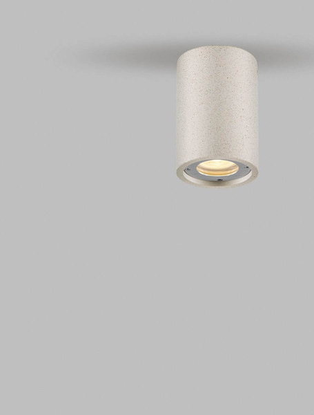Nova Luce Außen-Wandleuchte Par GU10 IP65 salzwasserfest Weiß Beton Ø9cm 9186180