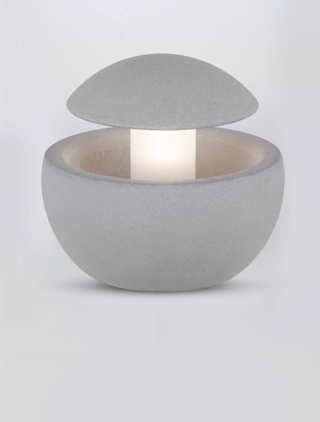 Nova Luce Bodeneinbauleuchte Minor G9 IP65 salzwasserfest Grau Beton Ø15cm 9186704