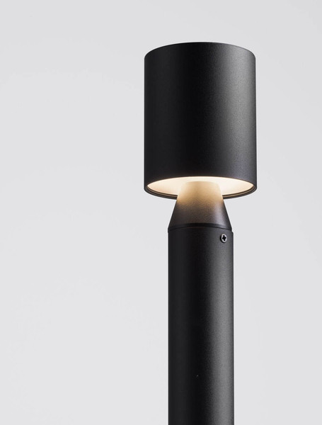 Nova Luce LED Wegeleuchte Brot 6W warmweiss 3000K IP65 salzwasserfest Schwarz Aluminium 59,5cm 9186710