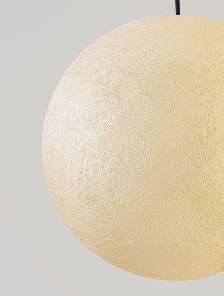 Nova Luce Außen-Pendelleuchte Moon E27 IP65 salzwasserfest Weiß Ø40cm 9186713