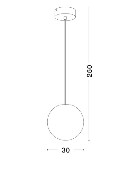 Nova Luce Außen-Pendelleuchte Moon E14 IP65 salzwasserfest Weiß Ø30cm 9186714