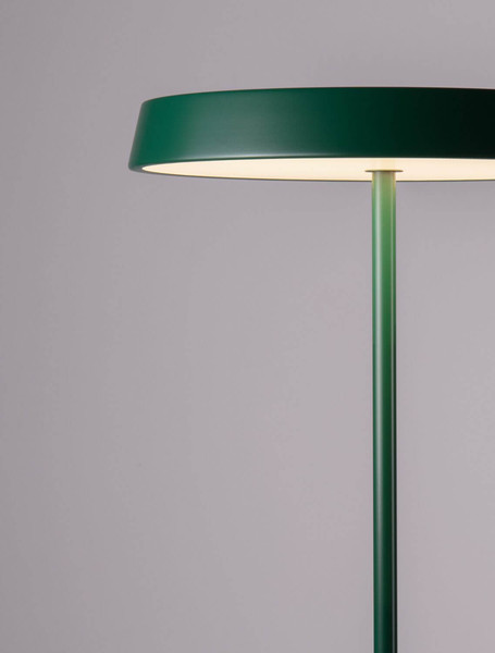 Nova Luce LED Stehleuchte Vetro 33W warmweiss 3000K Grün Aluminium 136cm 9223417