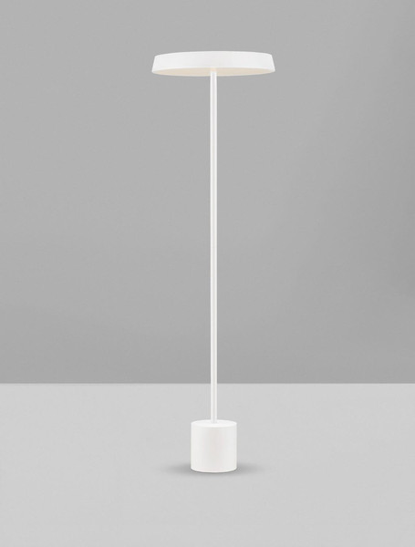 Nova Luce LED Stehleuchte Vetro 33W warmweiss 3000K Weiß Aluminium 136cm 9223418