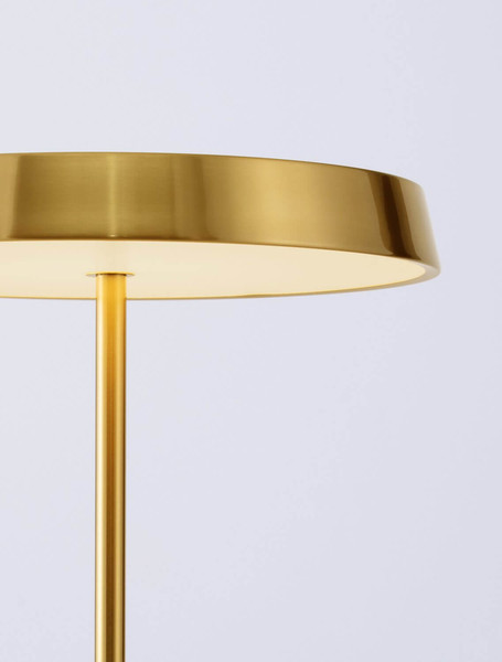 Nova Luce LED Stehleuchte Vetro 33W warmweiss 3000K Gold Aluminium 136cm 9223420