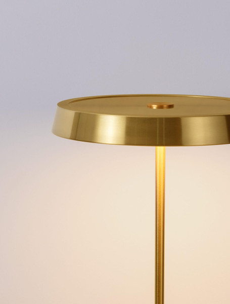 Nova Luce LED Stehleuchte Vetro 33W warmweiss 3000K Gold Aluminium 136cm 9223420