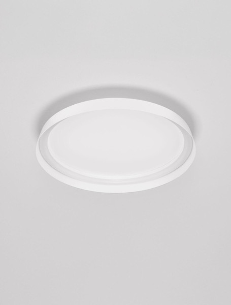 Nova Luce LED Deckenleuchte Ormi dimmbar 38W CCT warm-/neutralweiss 2700/3000/4000K Weiß Aluminium Ø45cm 9345694