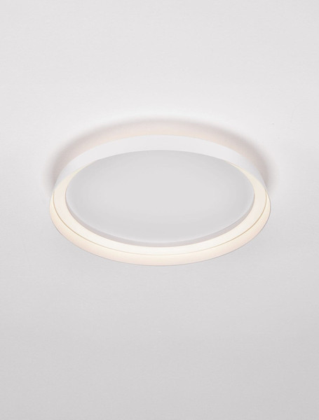 Nova Luce LED Deckenleuchte Ormi dimmbar 38W CCT warm-/neutralweiss 2700/3000/4000K Weiß Aluminium Ø45cm 9345694