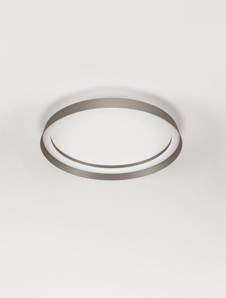 Nova Luce LED Deckenleuchte Ormi dimmbar 38W CCT warm-/neutralweiss 2700/3000/4000K Champagnerbraun Aluminium Ø45cm 9345697