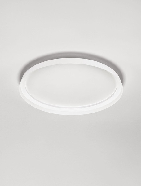 Nova Luce LED Deckenleuchte Ormi dimmbar 48W CCT warm-/neutralweiss 2700/3000/4000K Weiß Aluminium Ø60cm 9345698