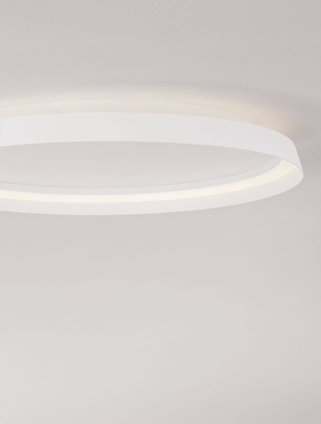 Nova Luce LED Deckenleuchte Ormi dimmbar 48W CCT warm-/neutralweiss 2700/3000/4000K Weiß Aluminium Ø60cm 9345698