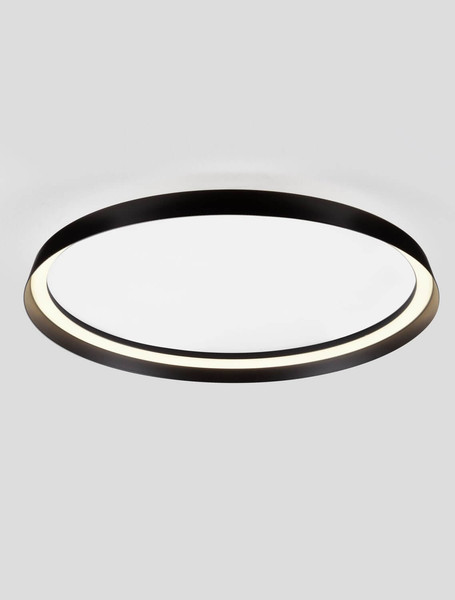 Nova Luce LED Deckenleuchte Ormi dimmbar 48W CCT warm-/neutralweiss 2700/3000/4000K Schwarz Aluminium Ø60cm 9345699
