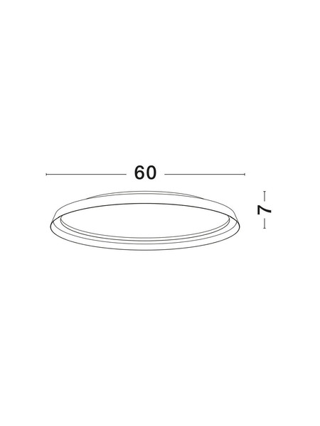 Nova Luce LED Deckenleuchte Ormi dimmbar 48W CCT warm-/neutralweiss 2700/3000/4000K Champagnerbraun Aluminium Ø60cm 9345701