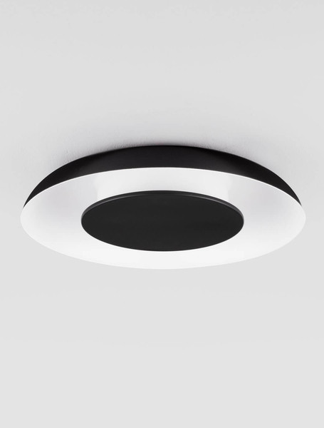 Nova Luce LED Deckenleuchte Epos dimmbar 24W CCT warm-/neutralweiss 2700/3000/4000K Schwarz Weiß Aluminium Ø40cm 9345703