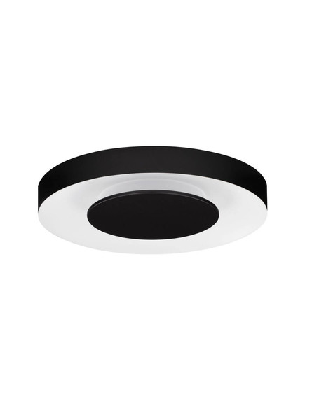 Nova Luce LED Deckenleuchte Pada dimmbar 25W CCT warm-/neutralweiss 2700/3000/4000K Schwarz Weiß Aluminium Ø40cm 9345716