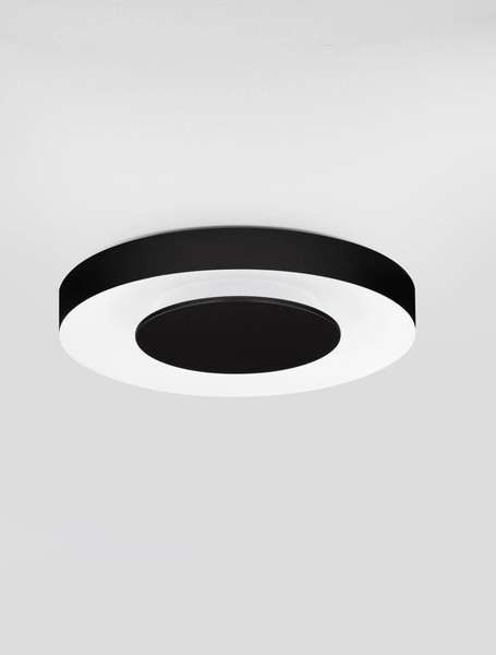 Nova Luce LED Deckenleuchte Pada dimmbar 25W CCT warm-/neutralweiss 2700/3000/4000K Schwarz Weiß Aluminium Ø40cm 9345716