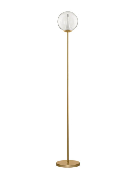 Nova Luce LED Stehleuchte Galeo 7W warmweiss 3000K Gold Glas Metall 162cm 9416943