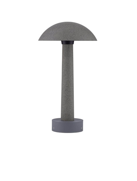 Nova Luce LED Sockelleuchte Tura 7W warmweiss 3000K IP65 salzwasserfest Schwarz Beton 35cm 9540237