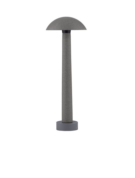 Nova Luce LED Sockelleuchte Tura 7W warmweiss 3000K IP65 salzwasserfest Schwarz Beton 55cm 9540238