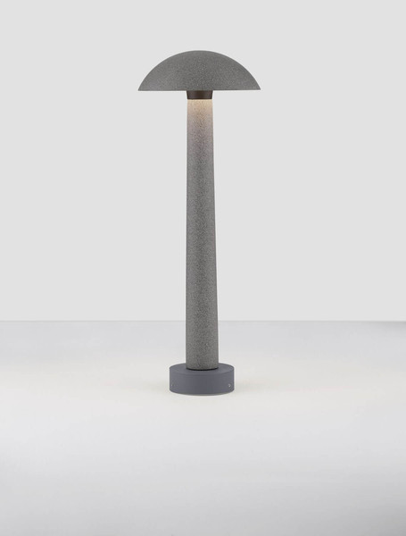 Nova Luce LED Sockelleuchte Tura 7W warmweiss 3000K IP65 salzwasserfest Schwarz Beton 55cm 9540238