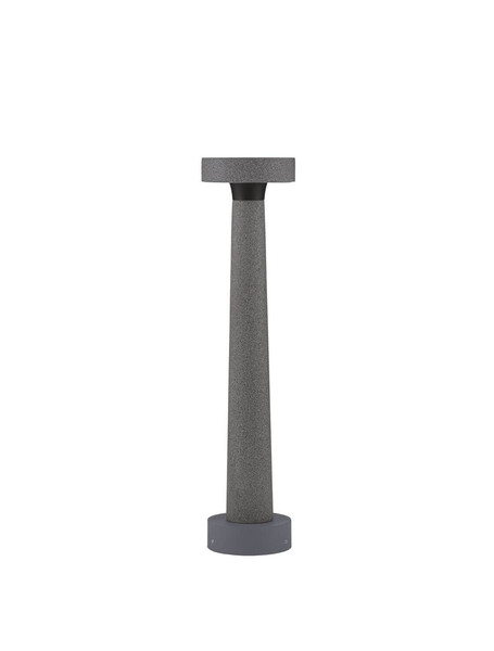 Nova Luce LED Wegeleuchte Cram 5W warmweiss 3000K IP65 salzwasserfest Schwarz Beton 50cm 9540242