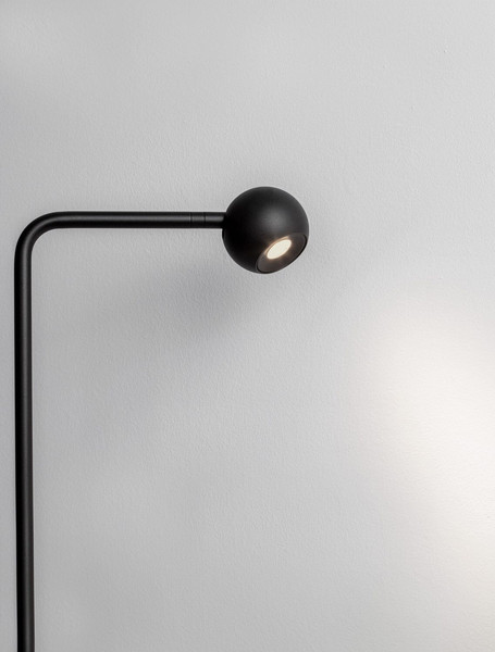 Nova Luce LED Stehleuchte Sfera 6W warmweiss 3000K Schwarz Stahl Aluminium 126cm 9540254